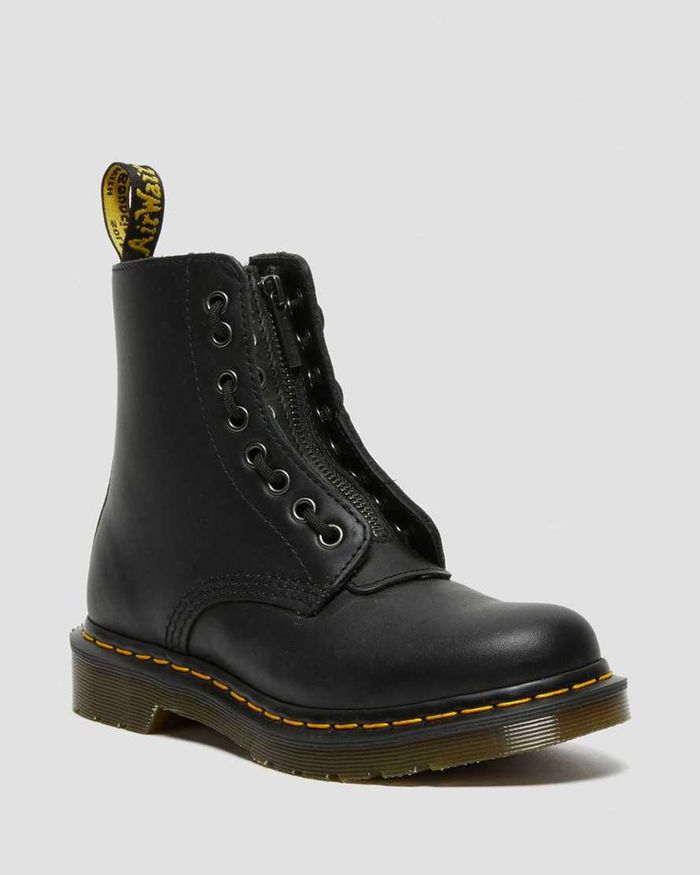 Dr Martens Vintersko Dame Svart 1460 Pascal Nappa Zipper 3195GOAXF